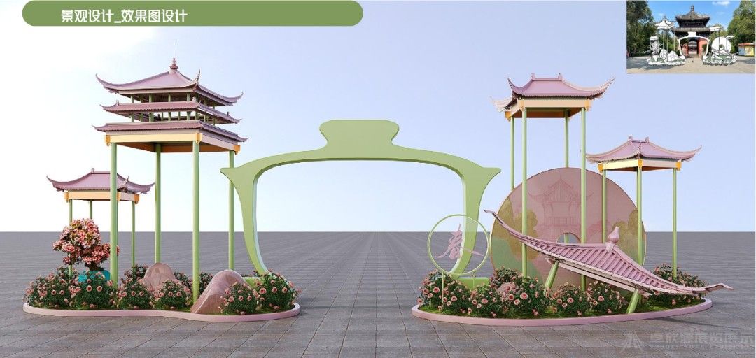 东方诗意 四季四景|武侯祠国庆艺术展陈卓欣源完美呈现(图10)
