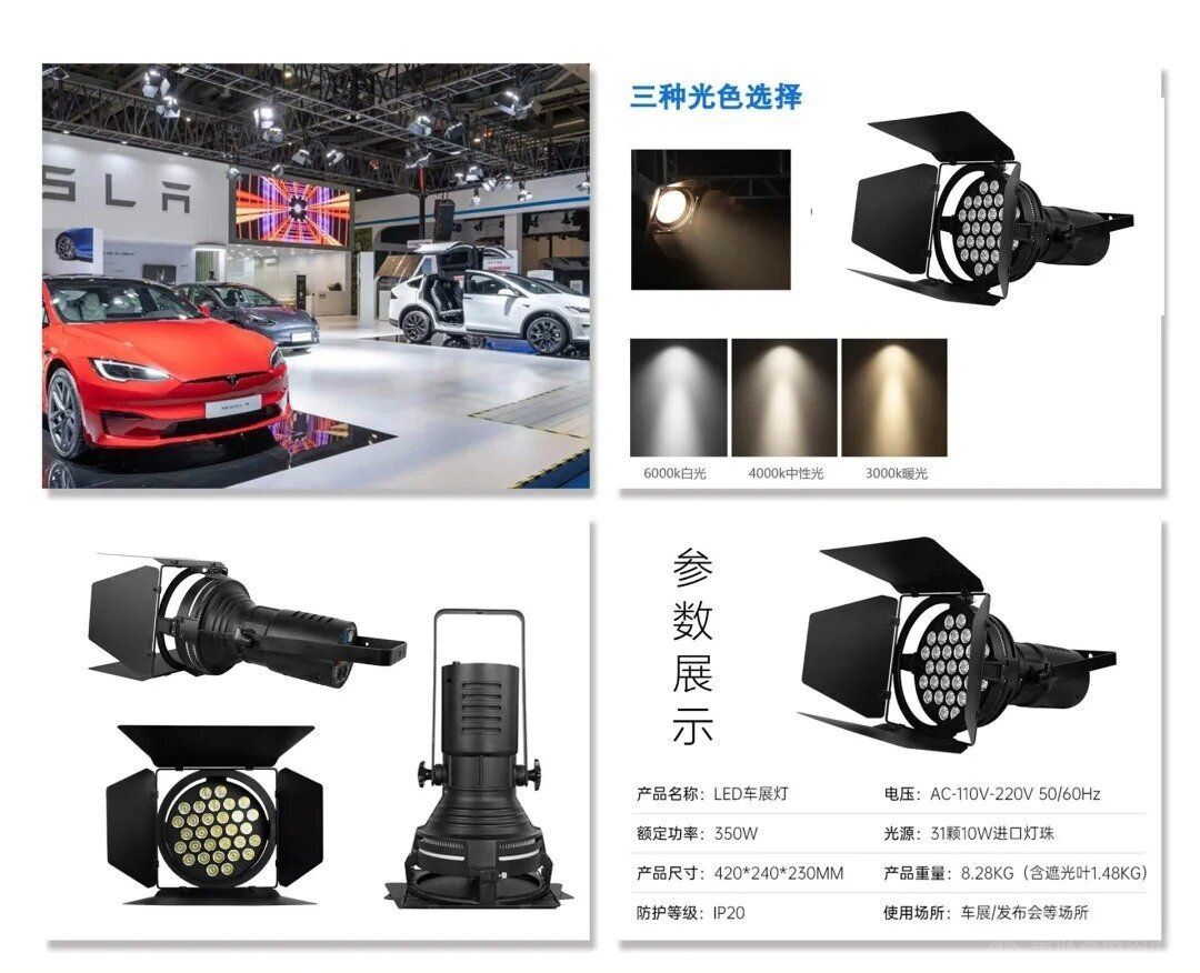 展台搭建11种照明灯具。你常用的是哪种？(4)
